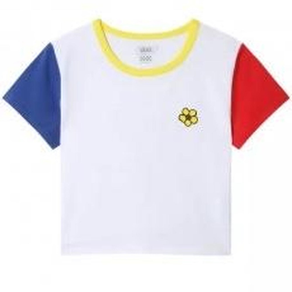 Vans cropped color block  tee